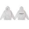 Unisex Oversized Hooded Sweatshirt With Flock Letter Print Soft Cotton Blend Warm Lined