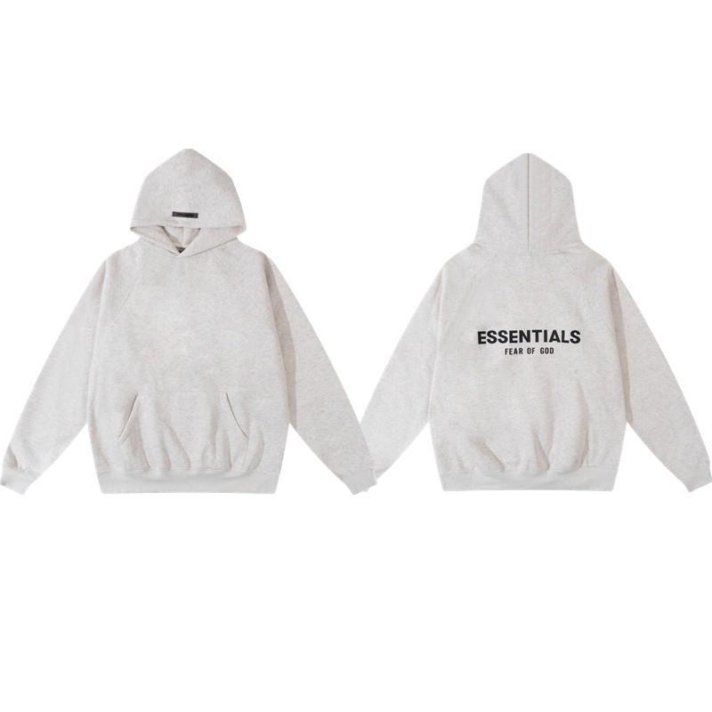 Unisex Oversized Hooded Sweatshirt With Flock Letter Print Soft Cotton Blend Warm Lined