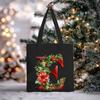 Christmas letter flower print niche trend tote bag shoulder bag