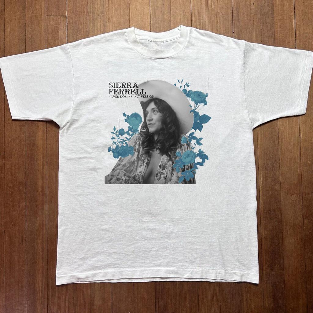 Nieuw Populair Sierra Ferrell Wit T-shirt Katoen Volledige Maat