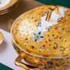 Linpan Hand-painted Dunhuang Enamel 80-Piece Luxury Dinnerware Set