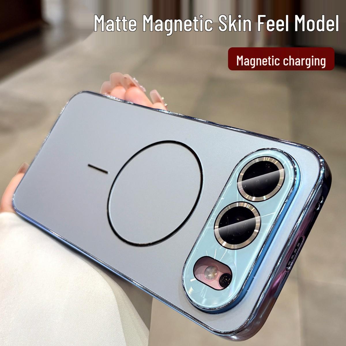 Frosted Magnetic Case with Lens Film for Honor 500 Pro - High-End Protective Cover Honor 500 Pro