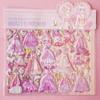 Dress Up Princess Changing Sticker Handmade Glitter Stationery Sticker  Kids