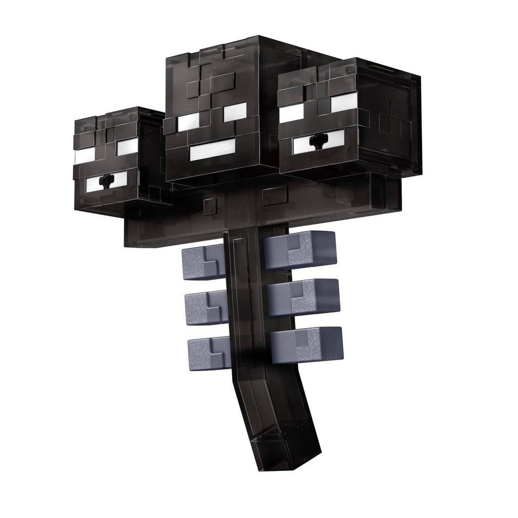 Mattel Minecraft Wither Figure with Light-Up Sound & Launching Gimmick, Approx. 16.6cm, Ages 6+, JMP71