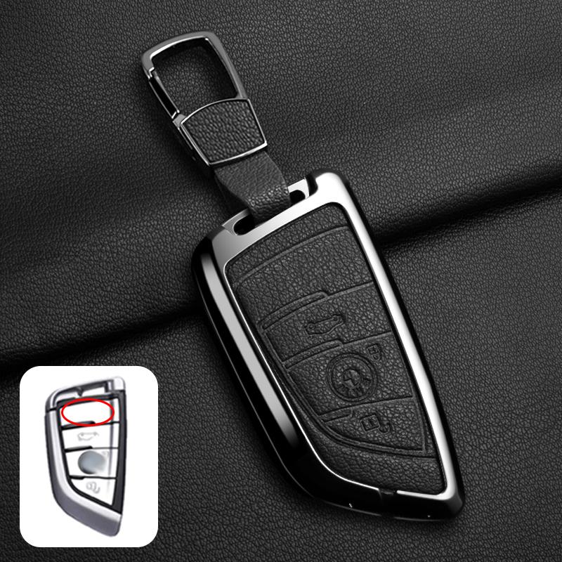 Zinc Alloy Car Key Case Suitable For Bmw X1 X3 X5 X6 X7 1 3 5 67 Series G20 G30 G11 F15 F16 G01 G02 F48 Car Key Protection Shell