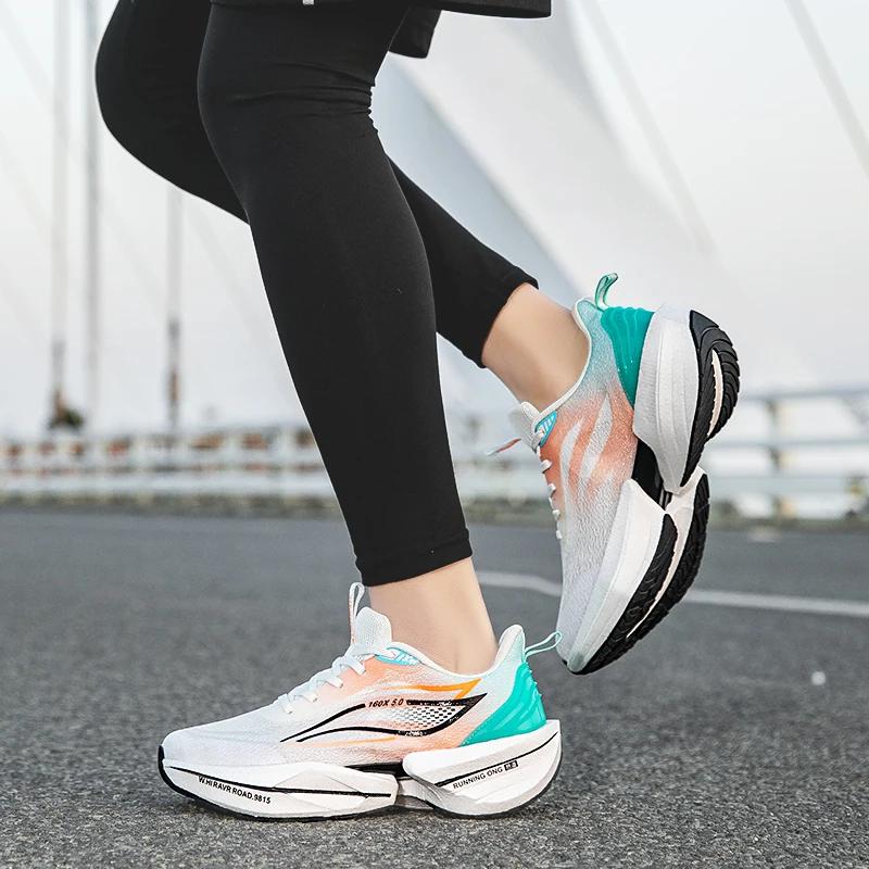 Sneakers for menn Sommer Løpesko i full lengde med karbonplate Lettvekt Utendørs Sklisikre Treningssko Herre Tennissko