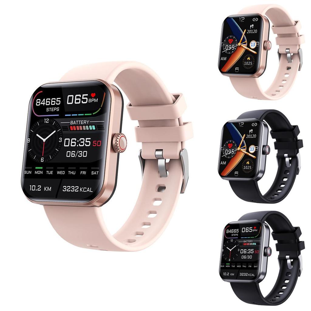 Sleek Fitness Smartwatch For Heart Rate Blood Oxygen And Blood Pressure Monitoring