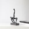 Character Statue Desk Decoration Minimalist Athlete Character Sculpture Metal Crafts Decoration Room Aesthetic Decoration