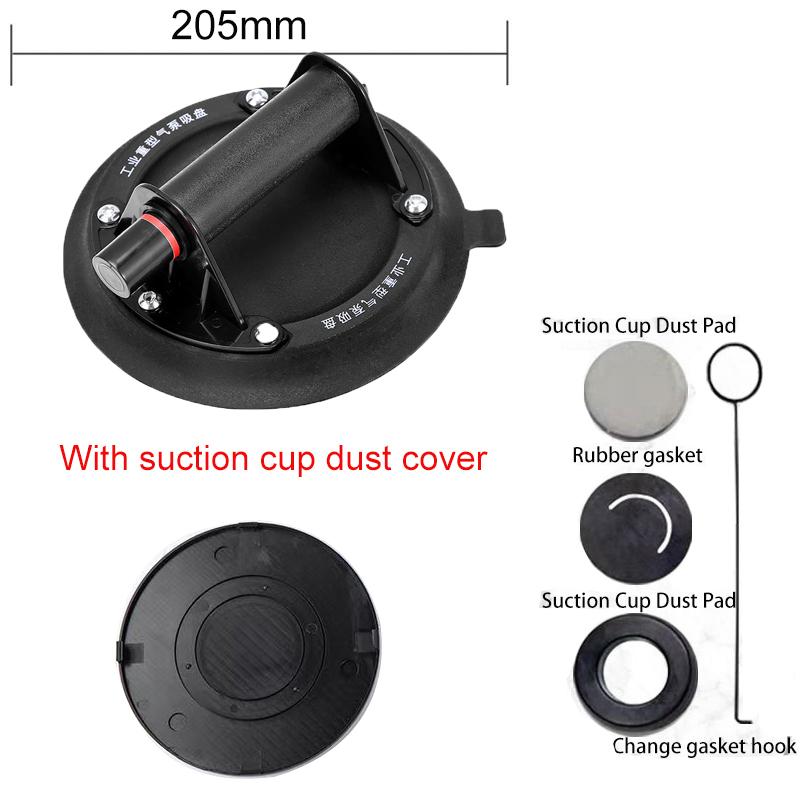 

8-дюймовая вакуумная присоска грузоподъемностью 250 кг, сверхмощный вакуумный подъемник для гранитной плитки, стекла, ручной подъем