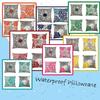 Elegant Waterproof Flower Printed Cushion Cover With Oilproof And Dustproof Features For Stylish Home Decor
