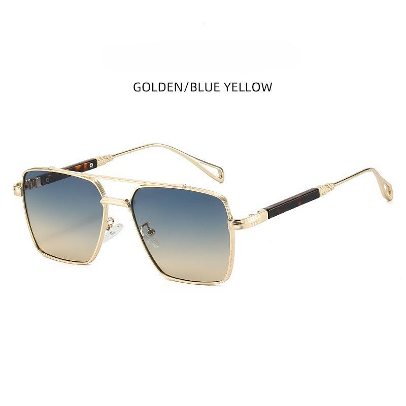 2026 New Luxury Square Sunglasses, High-End Metal Frame Men's Sunglasses, Vintage Driving Glasses, Fashion Sunglasses for Women