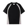 250g Heavyweight Combed Cotton Short Sleeve Color Block Round Neck T-shirt for Men & Women