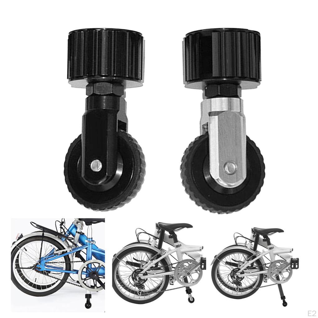 Bike Portable Wheel 3.5cm Diameter Aluminium Alloy Wheels Training for Mountain