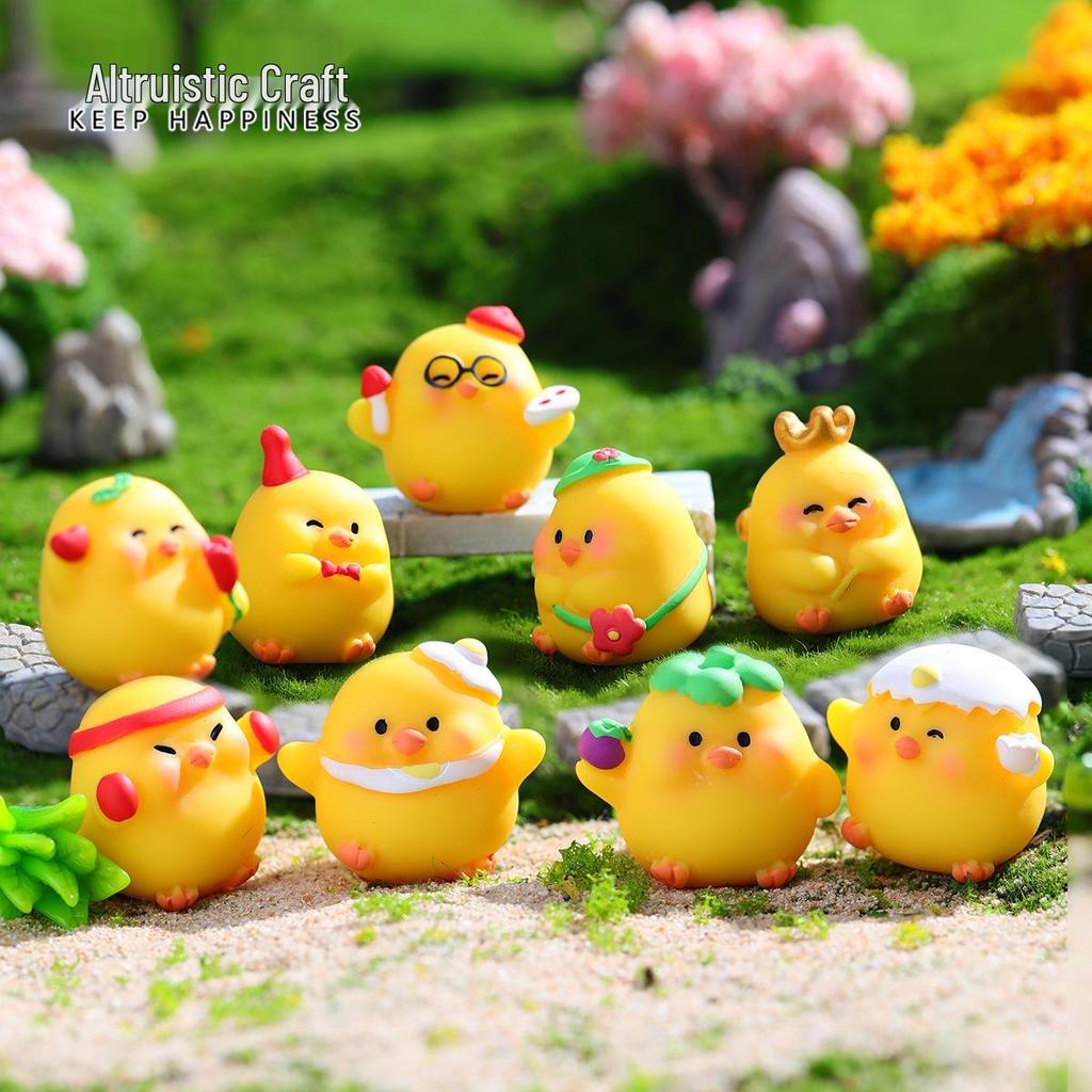 Fat Chicken Miniature Resin Craft Car Ornaments & DIY Accessories