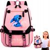 Lilo And Stitch Backpack For School, School, Urban, Travel, Roomy