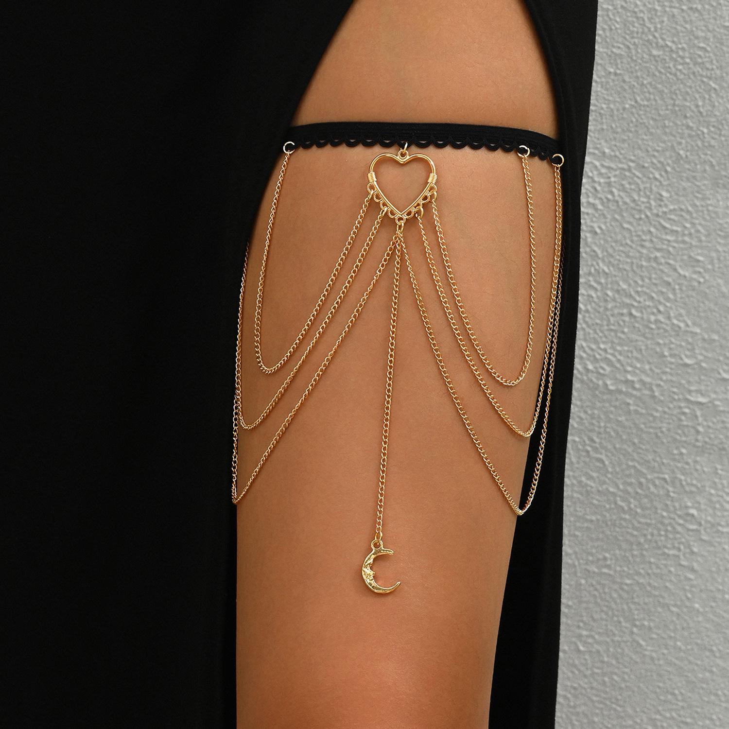 

Вдохновлённая бамбуком металлическая цепочка на бедро с кисточками - Горячий модный стиль H0003