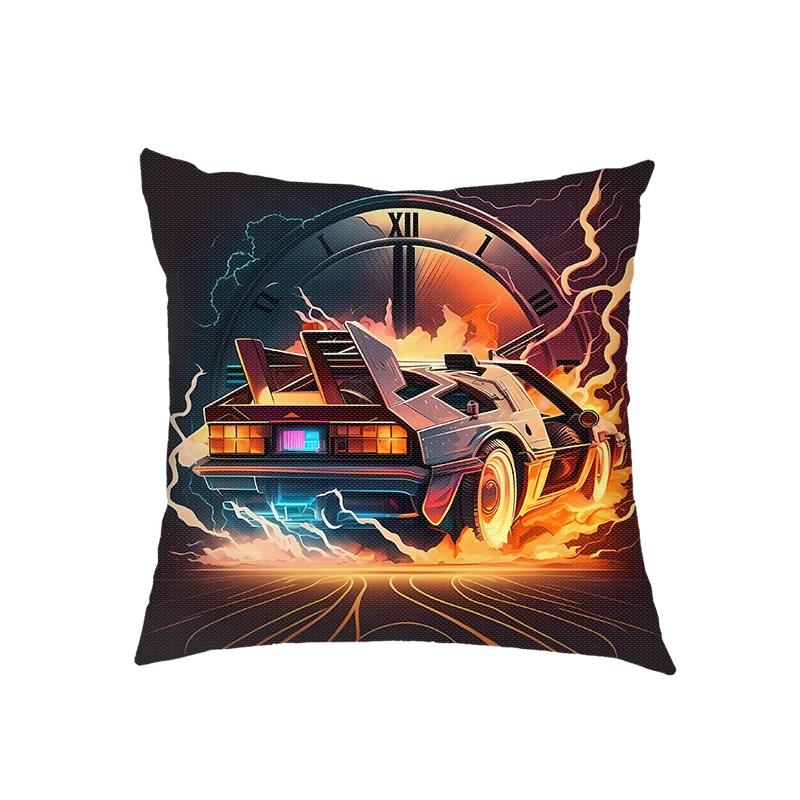 45x45CM Motorrad Rennwagen Druck Kissenbezüge Motorrad Kissenbezug Heimdekor Mode Quadratisch Sofa Bett Überwurf Kissenbezug