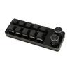 Programmable Keypad 10 Keys 2 Knobs Blue Switch Mechanical Hot Swappable Mini Keypad for Gaming Office Media