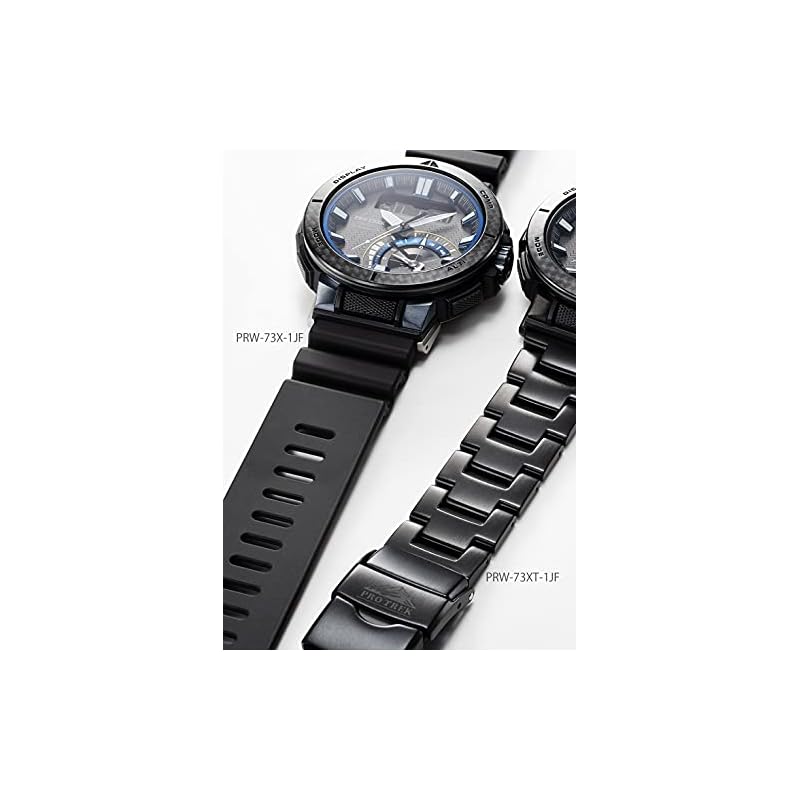 Casio Pro Trek Watch [Official Japanese Product] Angler Line Radio-Controlled Solar Watch PRW-73XT-1JF Men's Black