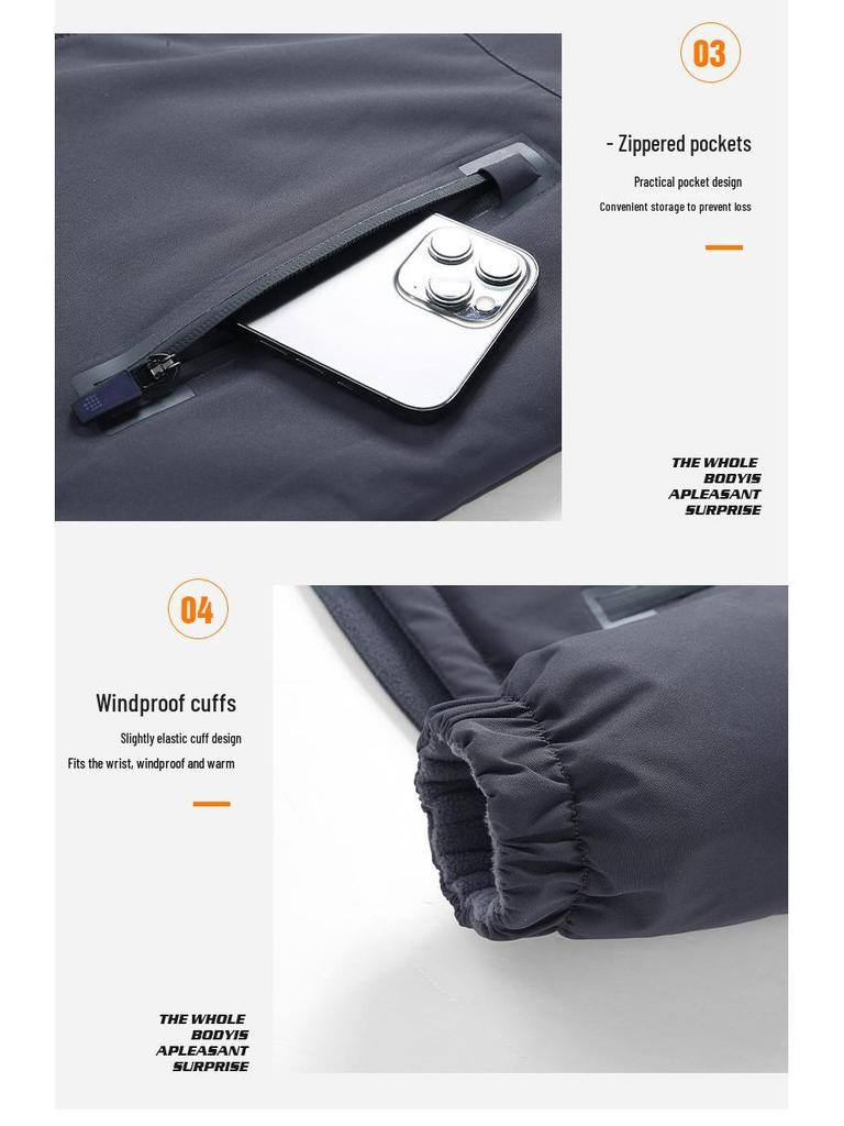 Reversible Plus Velvet Fleece Jacket: Business Casual Stand Collar for Autumn/Winter, Ideal for Middle-Aged Men.