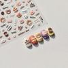 Beach Shell Swim Ring Bikini Watermelon Cat Ice Cream Crab Sunglass Coconut Tree Flowers Fruits Nail Art Stickers Decals