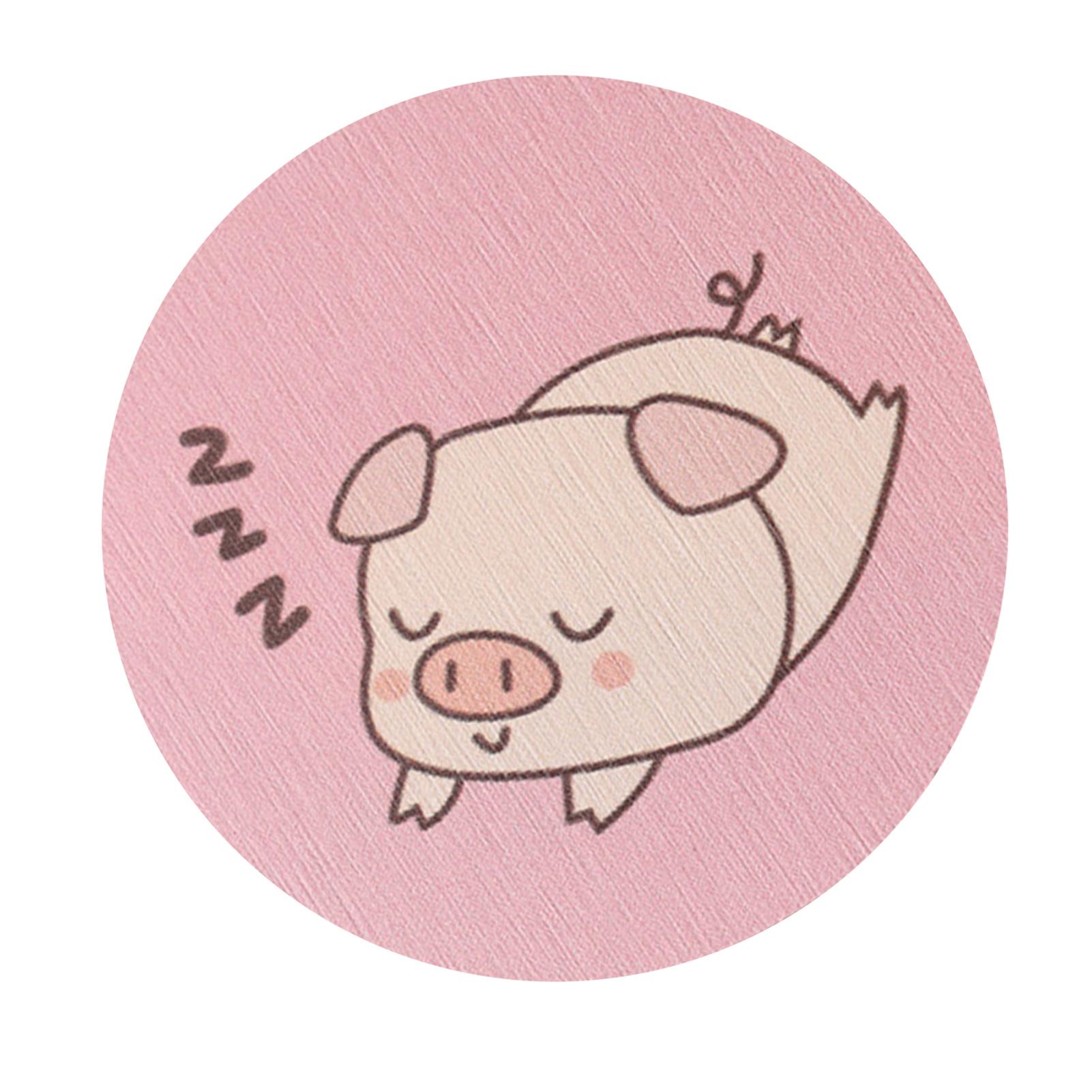 

Round Cartoon Diatom Mud Coaster Water Absorbent Coaster Cutlery Insulation Anti Scalding Pad Marble Table Decor Type 2