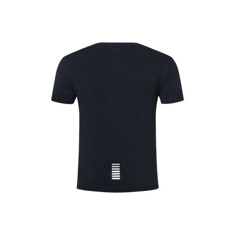 Emporio Armani EA7 Series SS22 Solid Color Classic Letter Logo Short Sleeve T-Shirt Men tops Black 3ZPT52-PJ03Z-1200