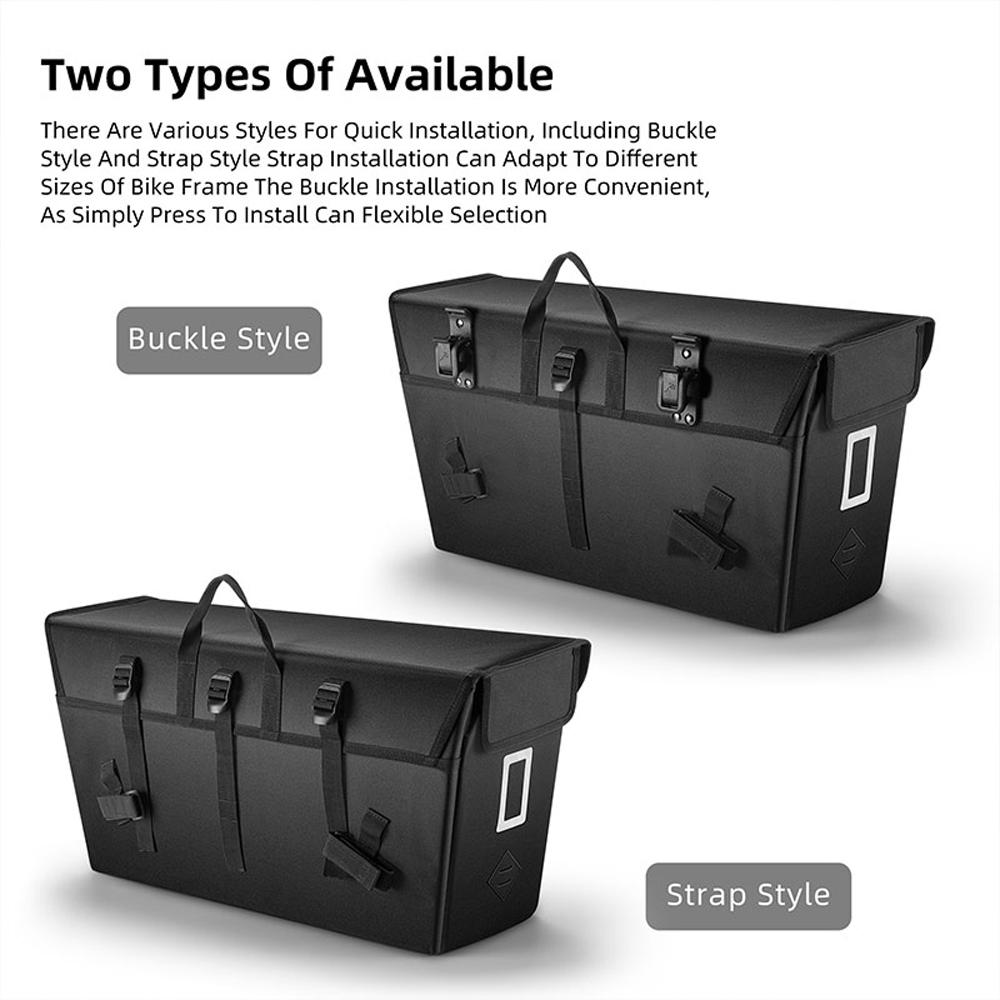 El-sykkel Bakseter Veske Sykkelkjøring Oppbevaringsveske Stor kapasitet Sykkelstativ Seter Veske Sykkel