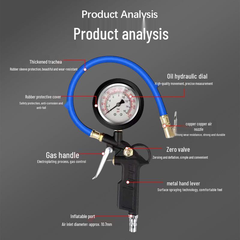 Digital Tire Pressure Gauge & Inflation Gun