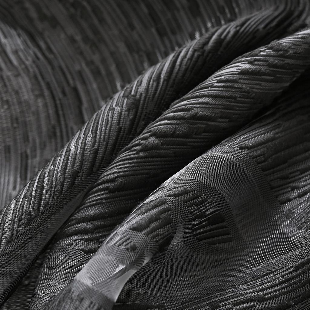 Cut Flower Leaf Bubble Blackout Curtain Window Screen Decoration Finished Curtain