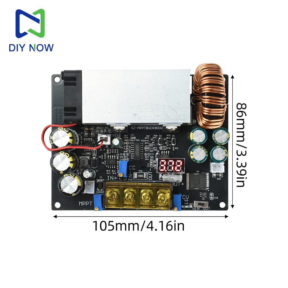 800W Adjustable Step-Down Module MPPT Solar Charger Controller for Lithium/Lead-Acid Batteries Voltage Regulator Charging Board