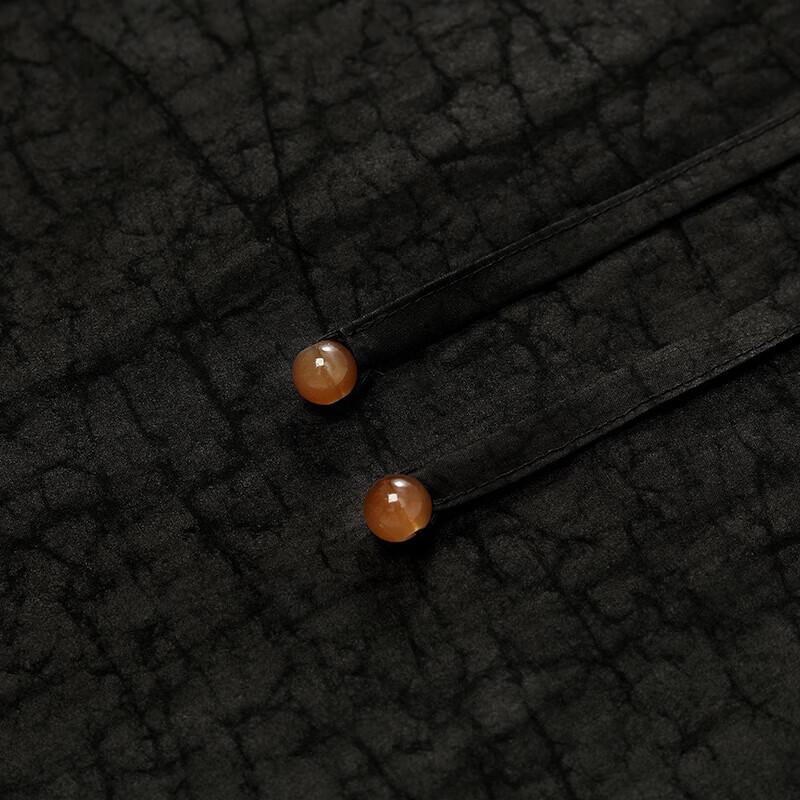 GOELIA Xiangyunsha New Chinese Style Qipao Dress with Frog Buttons