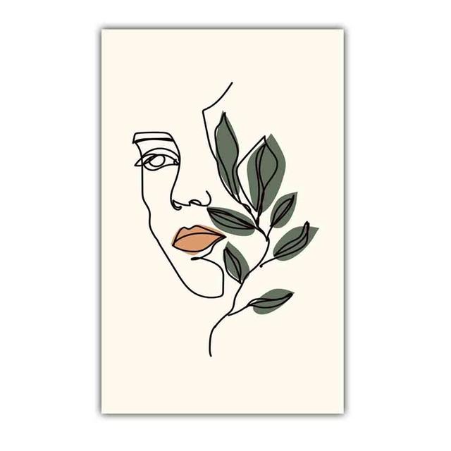 Nordic Abstract Art Figure Canvas Painting Minimalist Lines Matisse Poster Office Living Room Bedroom Home Decoration Mural No Frame