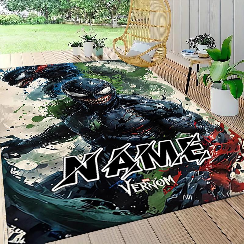 Custom Name "Venom Artwork Poster" Carpet Rug Customizable Soft Washable Anti-Slip Home Living Room Sofa Mats Personalized Rug. 0909400