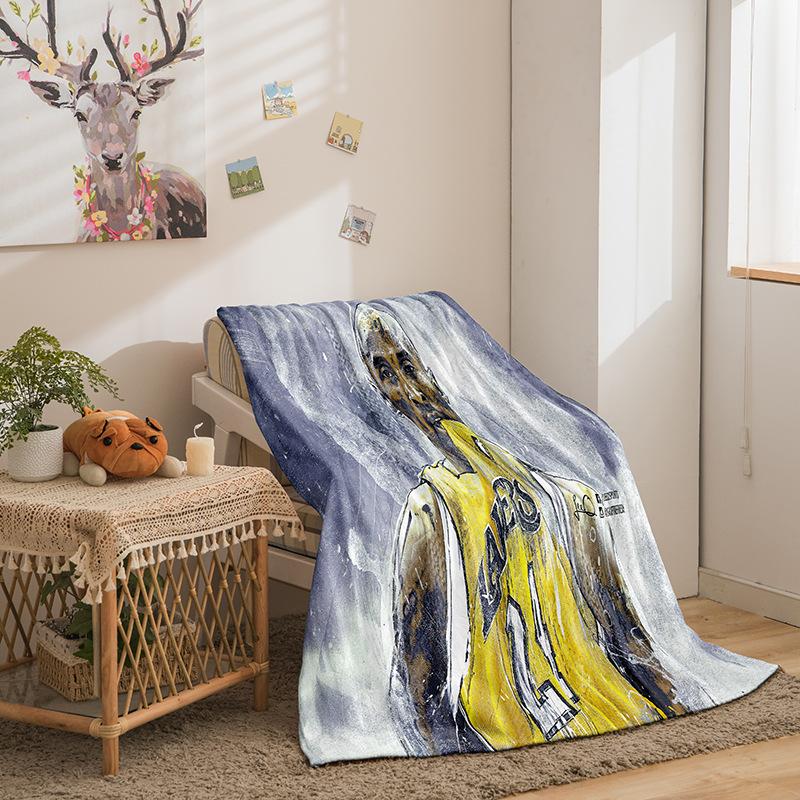 Basketball Star Series Double-Sided Flannel 3D Digital Printing Blanket Blanket