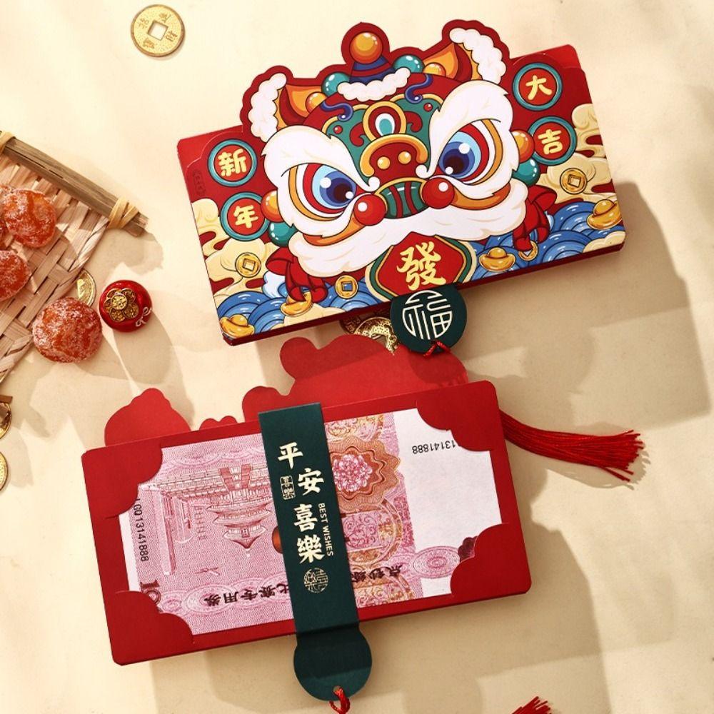 Paper Horse Year Red Envelope 3D Design Cartoon Red Envelope Folded Red Envelope  New Year Gifts