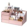 Cosmetic Storage Box Elegant Multifunctional Countertop Makeup Organizer with Drawers for School Office Art Supplies M