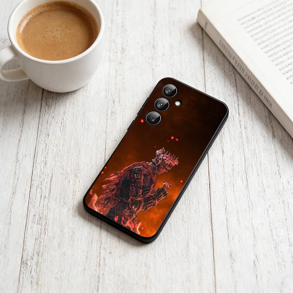 

D-Dark S-Souls Phone Case Black Silicone Soft For Samsung Galaxy A73,A72,A71,A70,A53,A52,A51 Samsung a32 5g
