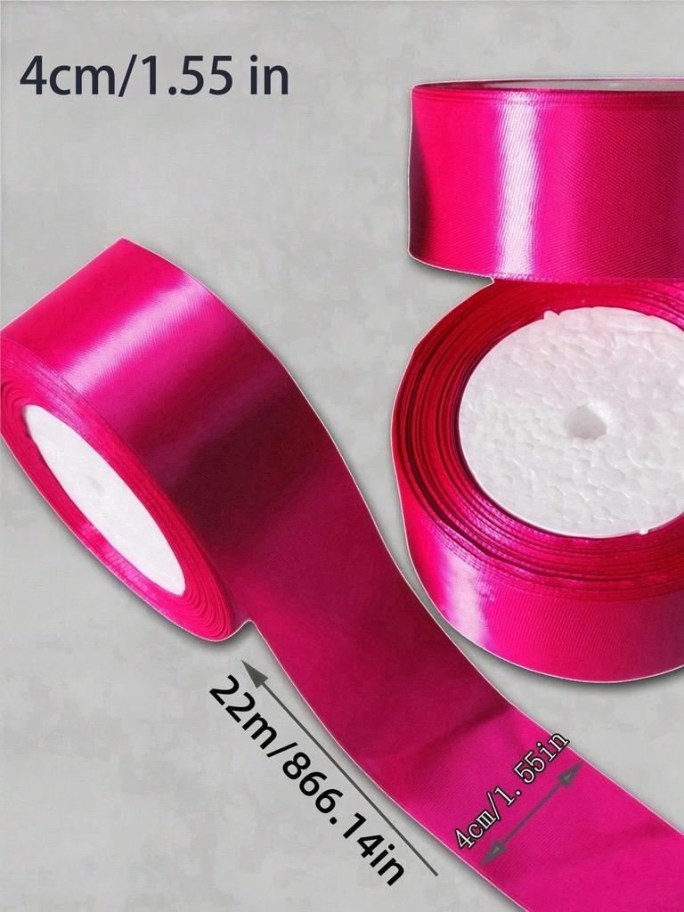 1.57 Inch Solid Color Ribbon, 22 Yards Fabric Roll for Gift Wrapping, Wedding Decor, Floral Arrangements & Crafts