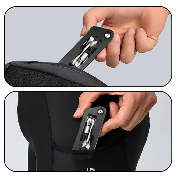 Portable Folding Hexagonal Spoke Wrench Space Saving Mountain Bike Screwdriver Tool for Bicycles Repair and Maintenance