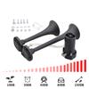 12V Autohorn Dvojitý Trumpetový Nerezová Ocel Nízký & Vysoký Tón pro Nákladní Automobily Automobily Motocykly - Reproduktor Autohornu