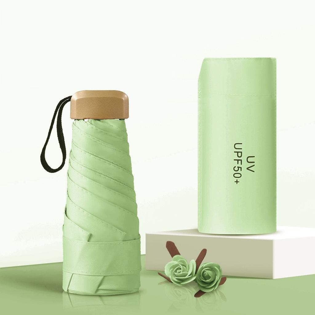 Flat 50% Off Card Bag Umbrella Sun Umbrella Women'S Mini Sun Protection Ultraviolet Pocket Umbrella Flat 50% Off Small