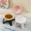 Factory Ergonomic High-Foot Pet Bowl, Ceramic Cat & Dog Bowl, Water Bowl, Food Bowl, Household Pet Feeding Utensil