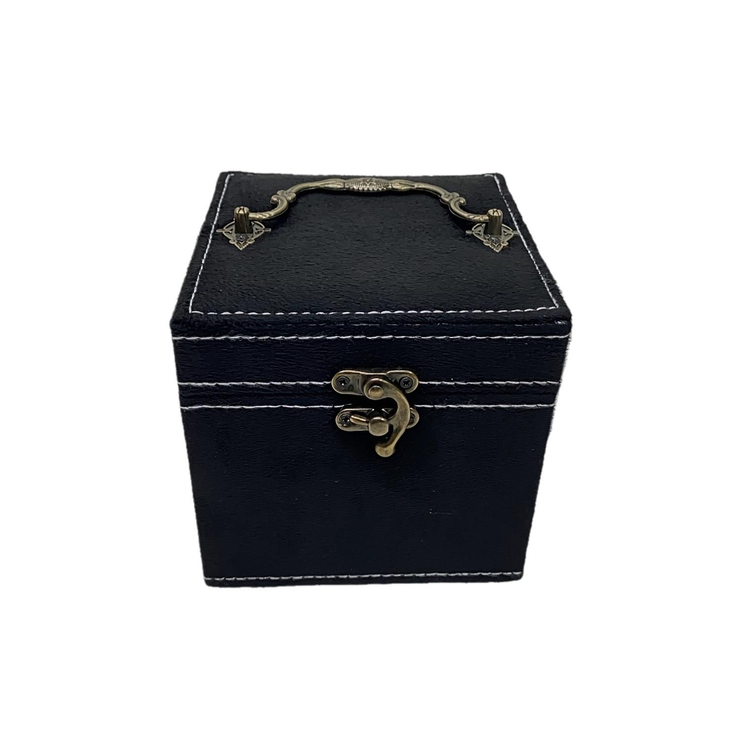 

1pcs Jewelry Storage Box Imitation Suede Three-layer Compartment Jewelry Storage Box Ring Bracelet Necklace Multi-color Optional чёрный