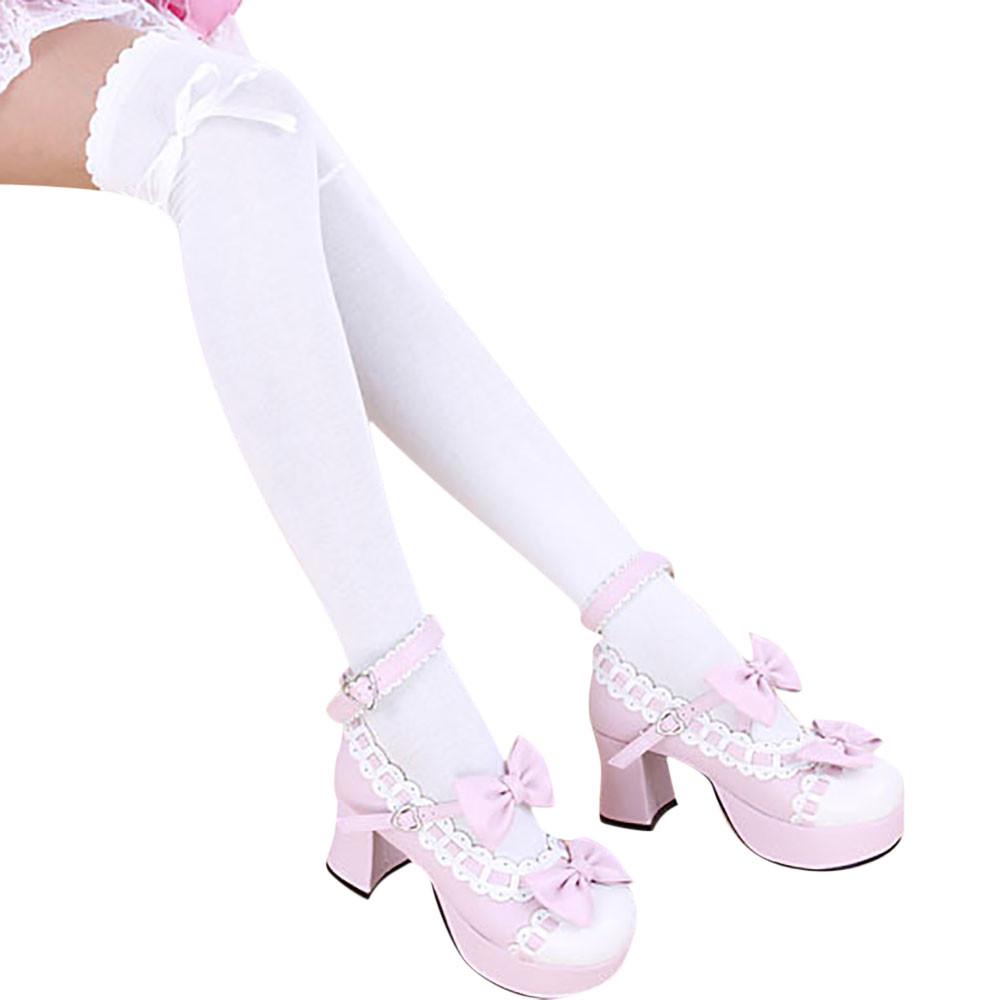 Women New Over Knee Thigh High Cotton Stocking Long Knittd Boot Hosiery Socks