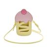 Mobile Phone Bag with Hollowed-out Design, Women's Small Square Bag, Sweet and Cute Cherry Cake Style Crossbody Bag