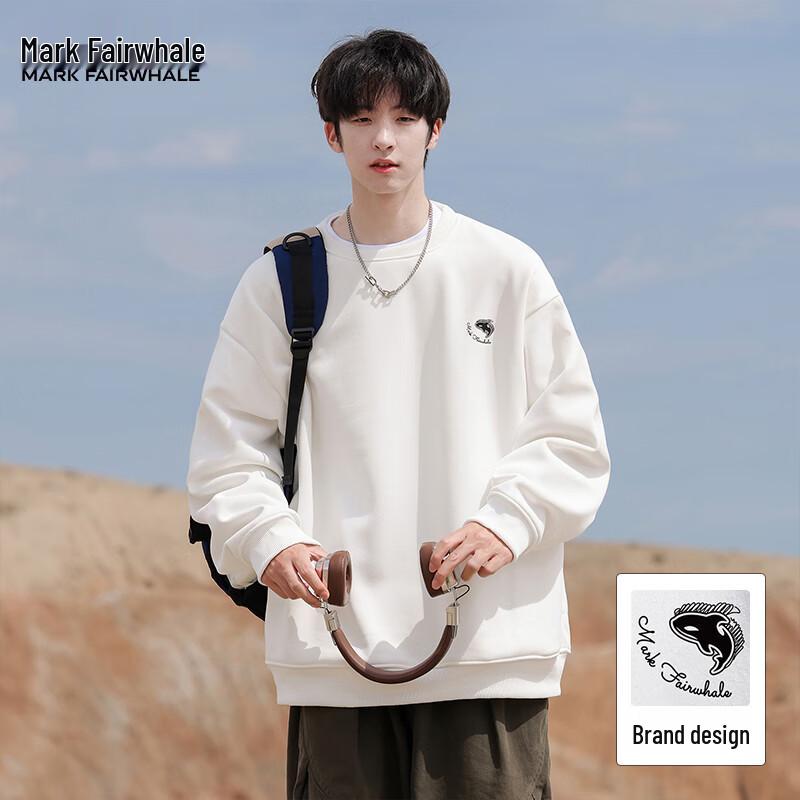 Mark Fairwhale Men's 2025 Spring/Autumn Printed Round Neck Sweatshirt