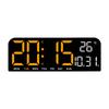 Digitals Wall Clock Modern Wall Mount Oversize LED Digital Clock Large LED Display for NightStand Office Gym Garage Home