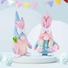 Soft Easter Rabbit Ears Faceless Doll Cute Rabbit Gnome Doll Faceless Gnome Bunny Doll  Friends