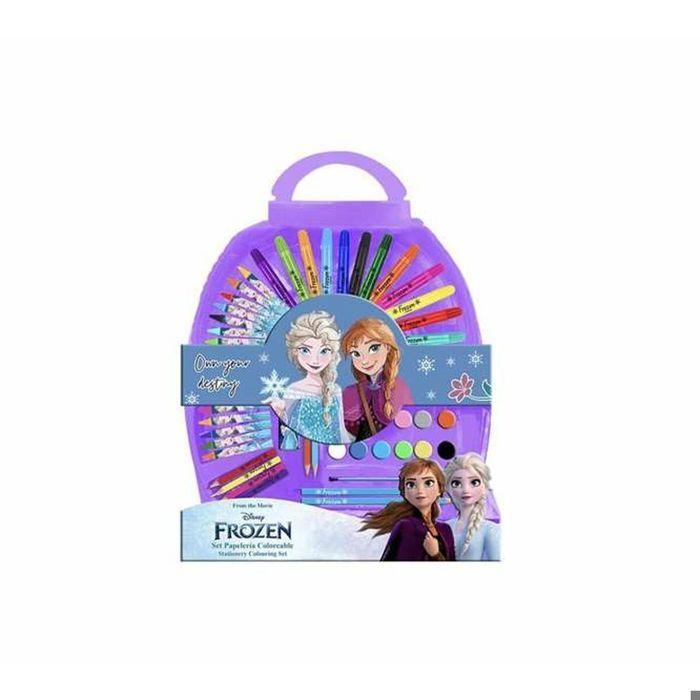 Kit de Dessin - FROZEN - Multicouleur - 50 pièces - Pour enfants dès 3 ans - Accessoires inclus